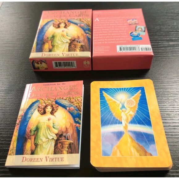 Archangel Oracle Cards Doreen Virtue 45 Card Deck With Guidebook OOP Original - Picture 10 of 12